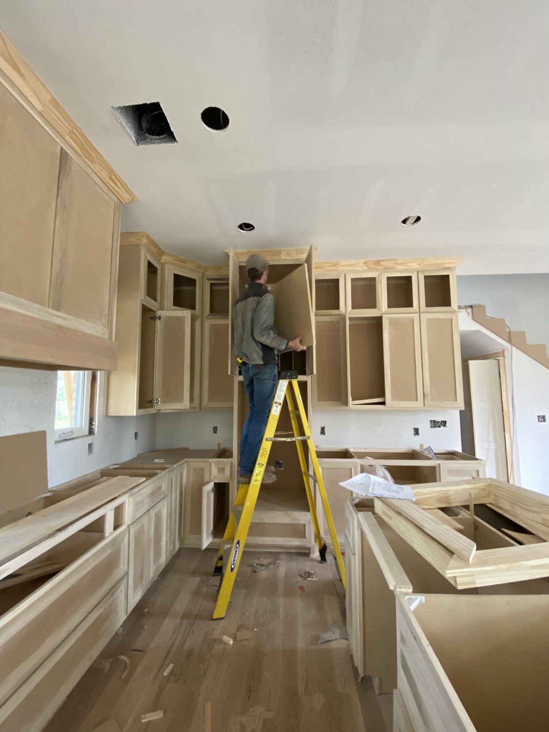Mid-renovation kitchen