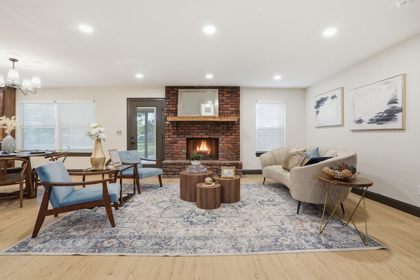 Owasso renovated living room